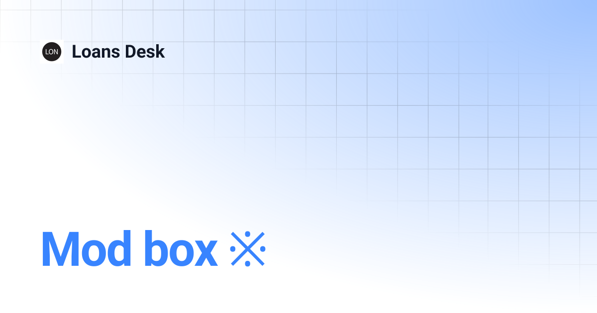 Mod box ※ | Media Hub