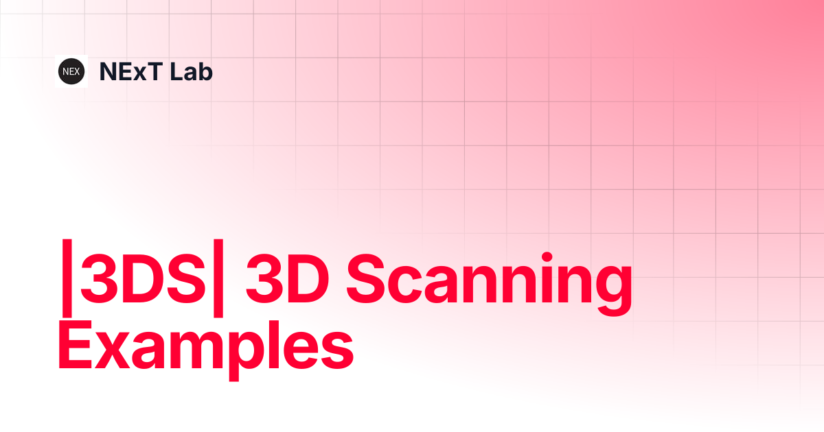 3DS| 3D Scanning Examples | NExT Lab